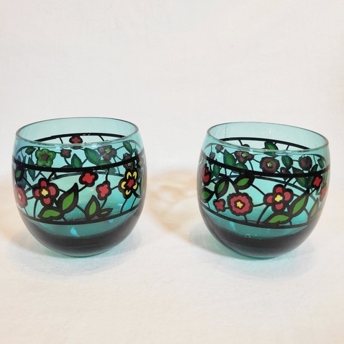 Vtg roly poly rose stained - roly,